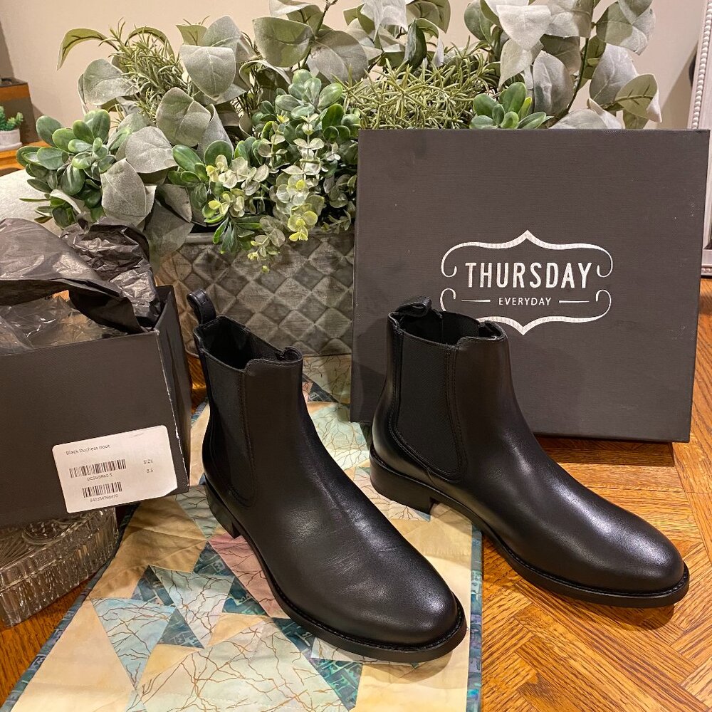 Womens boots by Thursday Boot Co. - Black Duchess Ankle Boot - Size 8.5